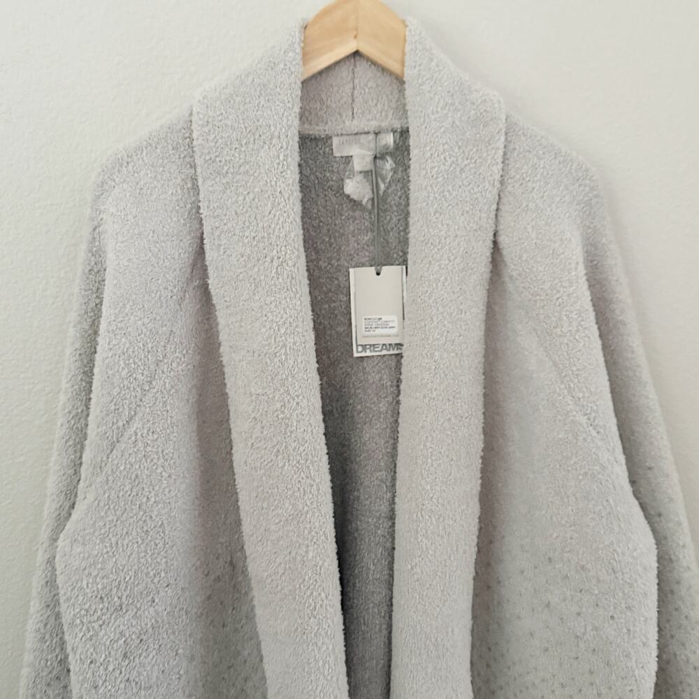 BAREFOOT DREAMS | CozyChic Confetti Shawl Cardigan Malibu Mist Doce Gray‎ | 1X - Picture 3 of 7